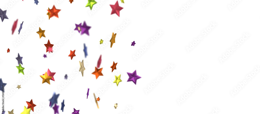 stars background, sparkle lights confetti falling. magic shining Flying christmas stars on night