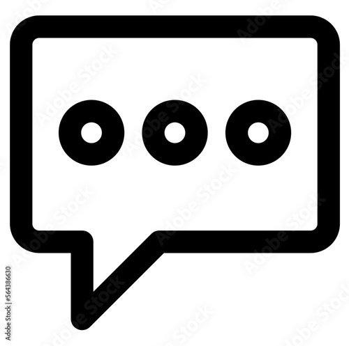 Chat bubble message icon stroke