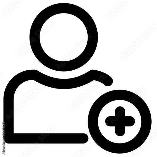 Add contact icon stroke