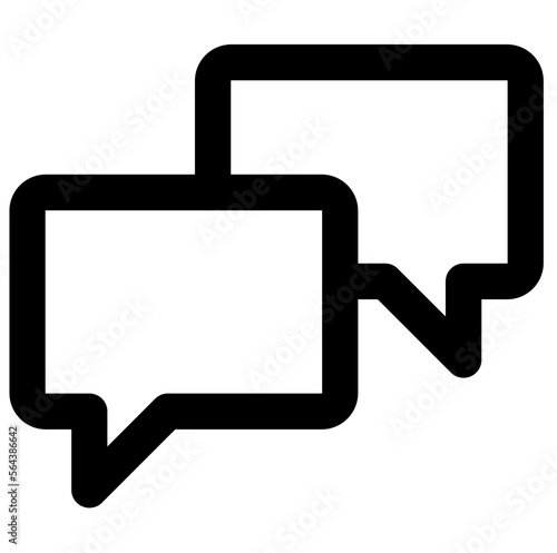 Chat bubbles talk icon stroke