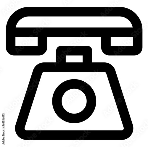 Old analog phone icon stroke