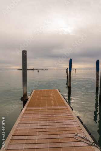 view of the lagoon in Venice  Italy