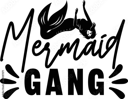 mermaid gang   Mermaid SVG design