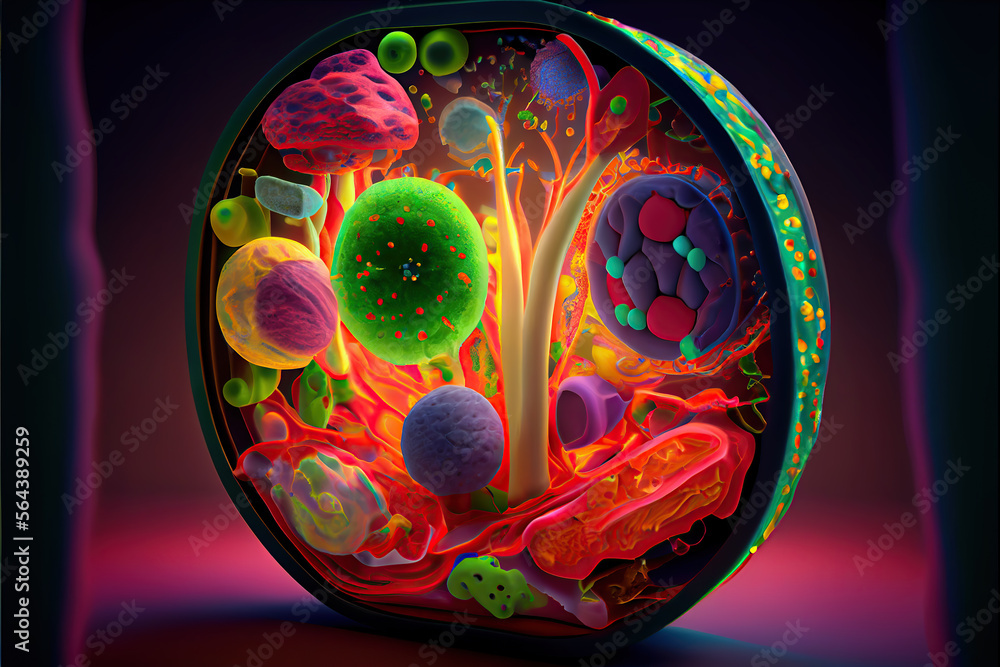 a plant cell, showing various components such as the nucleus, cytoplasm, cell membrane, and more. a plant cell, showing various components such as the nucleus, cytoplasm, cell membrane, and more.