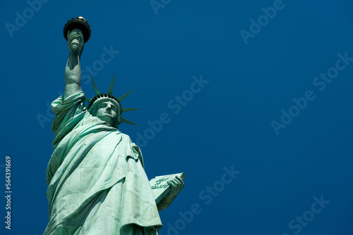 Statue of Liberty and blue skies