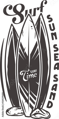 Photography Surf board for surfing