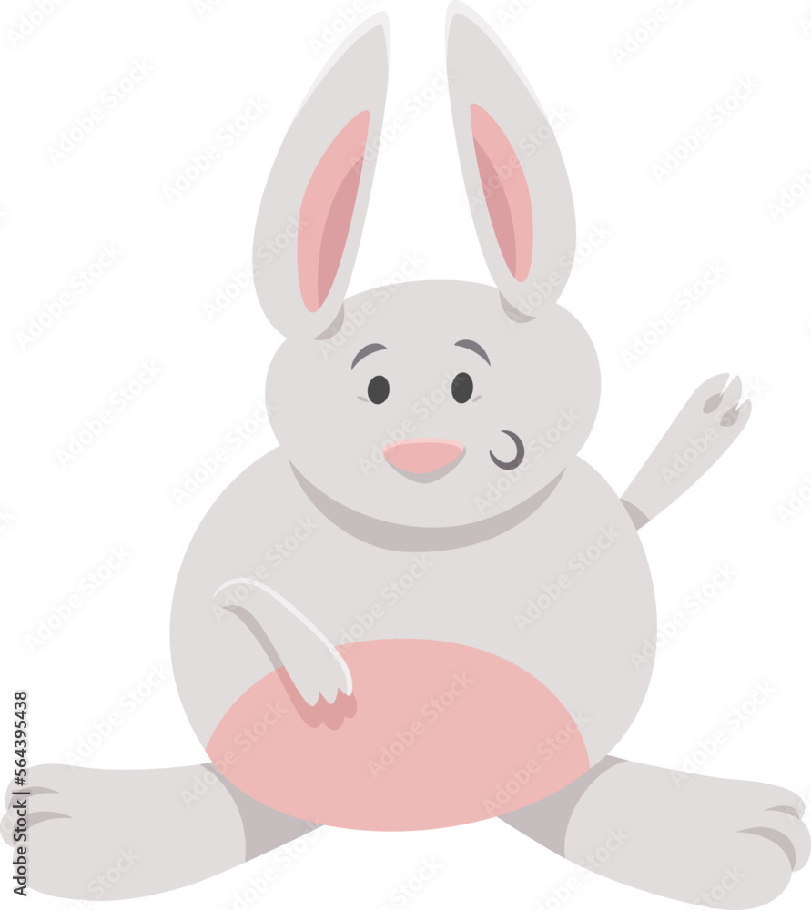 funny rabbit or bunny cartoon animal character