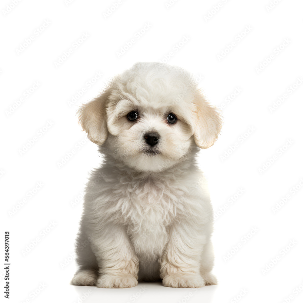 Adorable and cute purebred puppy looking at the camera. Generative AI Adorable and cute purebred puppy looking at the camera. Generative AI
