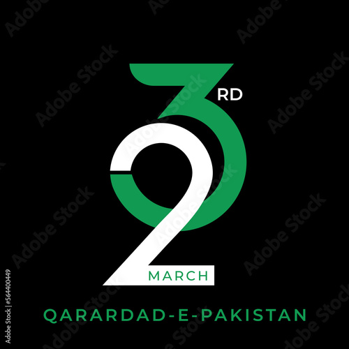 23 March 1940 "Pakistan Resolution Day" Poster design vector illustration.