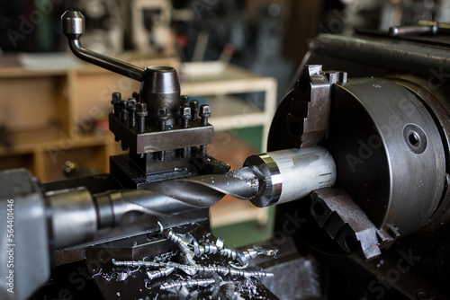 Where parts are made with a lathe