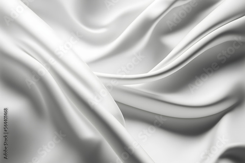 White silk satin fabric background, silky cloth curtain texture