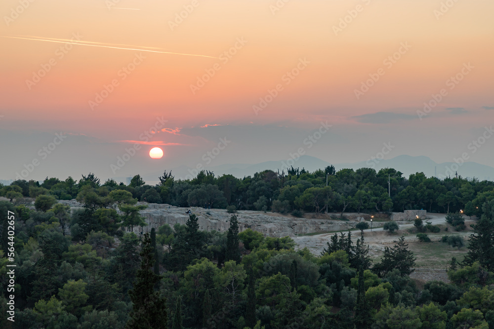 Athens at Sunset