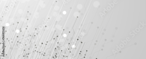 Quantum processing. Deep learning artificial intelligence. Future new technology  for business or science presentation