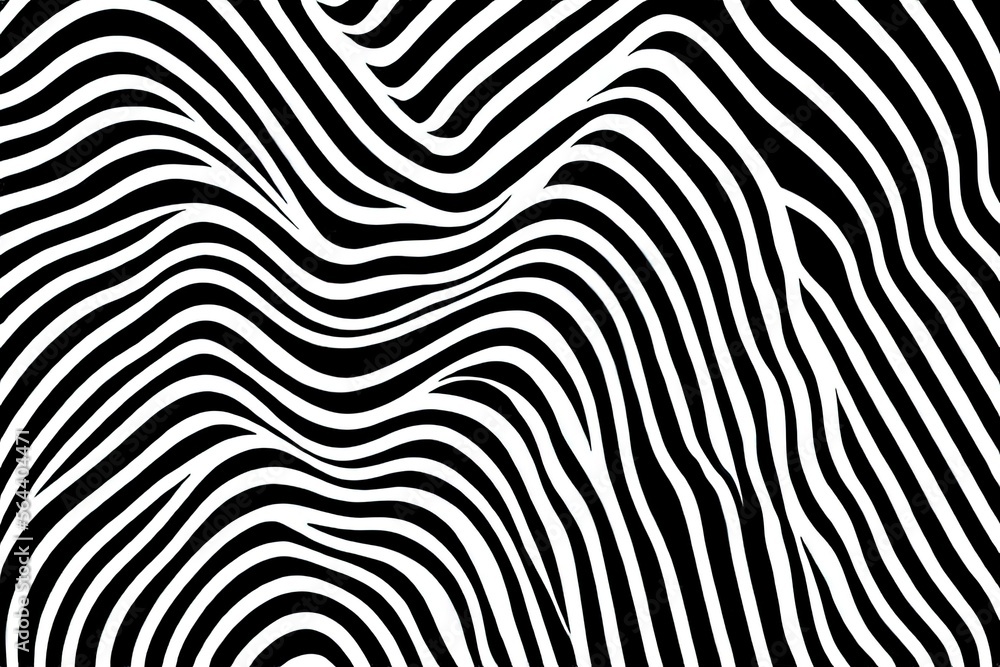 black and white stripes, generative ai