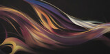 a colorful swirl of paint on a black background with a black background