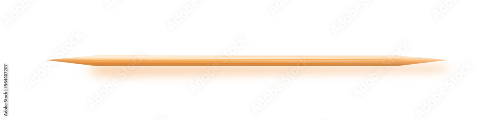 Obraz premium Toothpicks Wooden , Bamboo Toothpick small sharp, Realistic wood. Vector