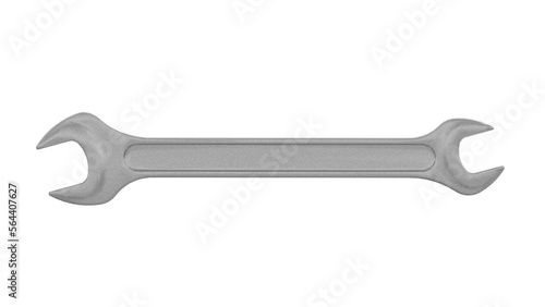 wrench isolated on white, 3d rendering of wrench, png transparent background