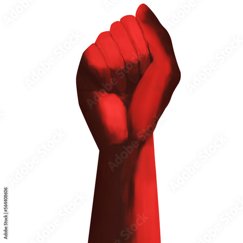 Foto Isolated clenched fist