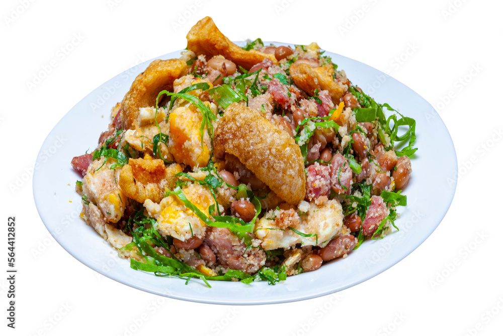 Beans cooked in the bowl, Feijão Tropeiro Beans cooked in the bowl, Feijão Tropeiro