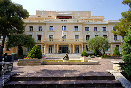 Facade of the official residence of the prime minister of Monaco
