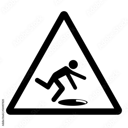Warning Open Holes Symbol Sign, Vector Illustration, Isolate On White Background Label. EPS10