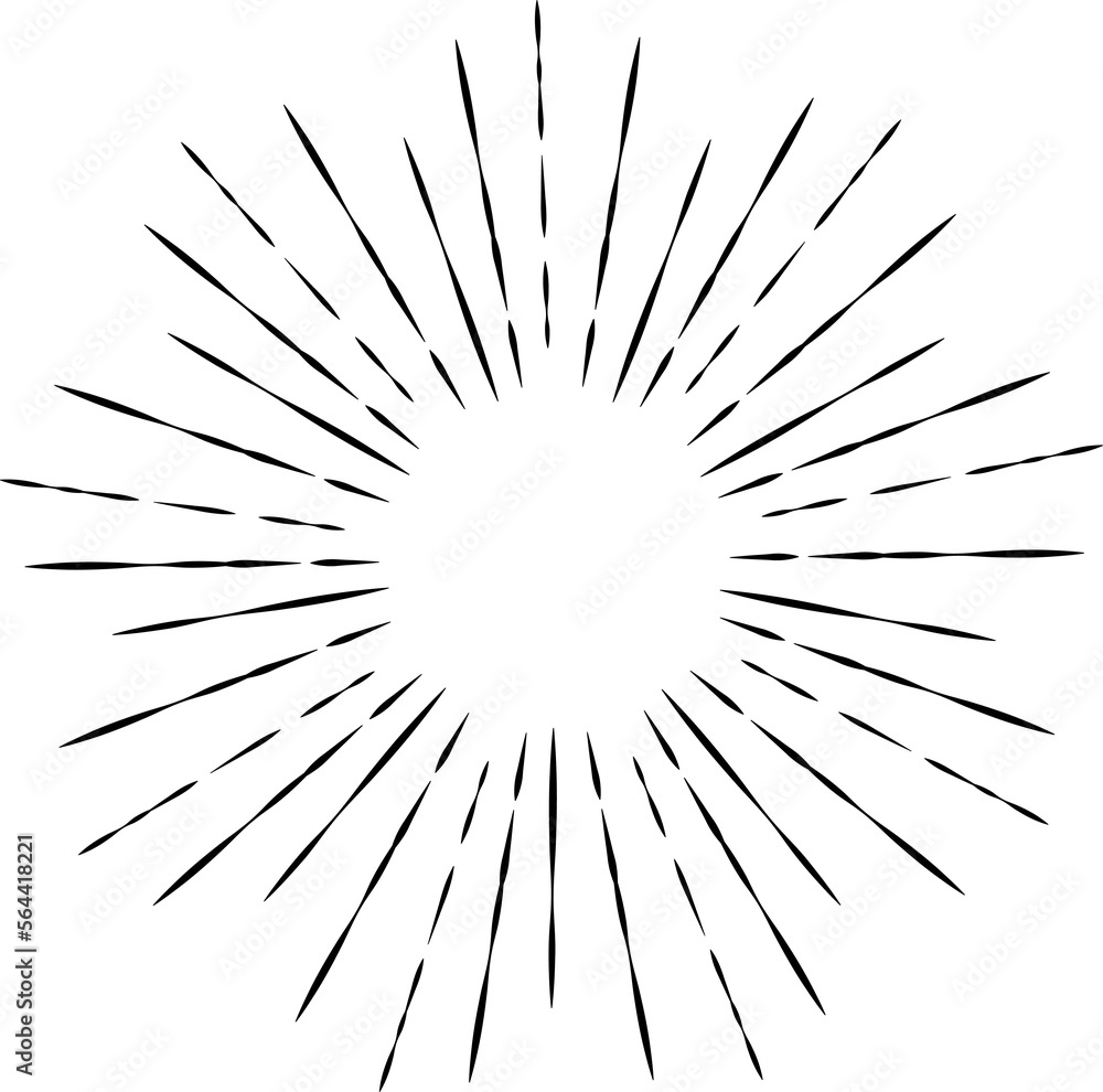 Naklejka premium Starburst, sunburst