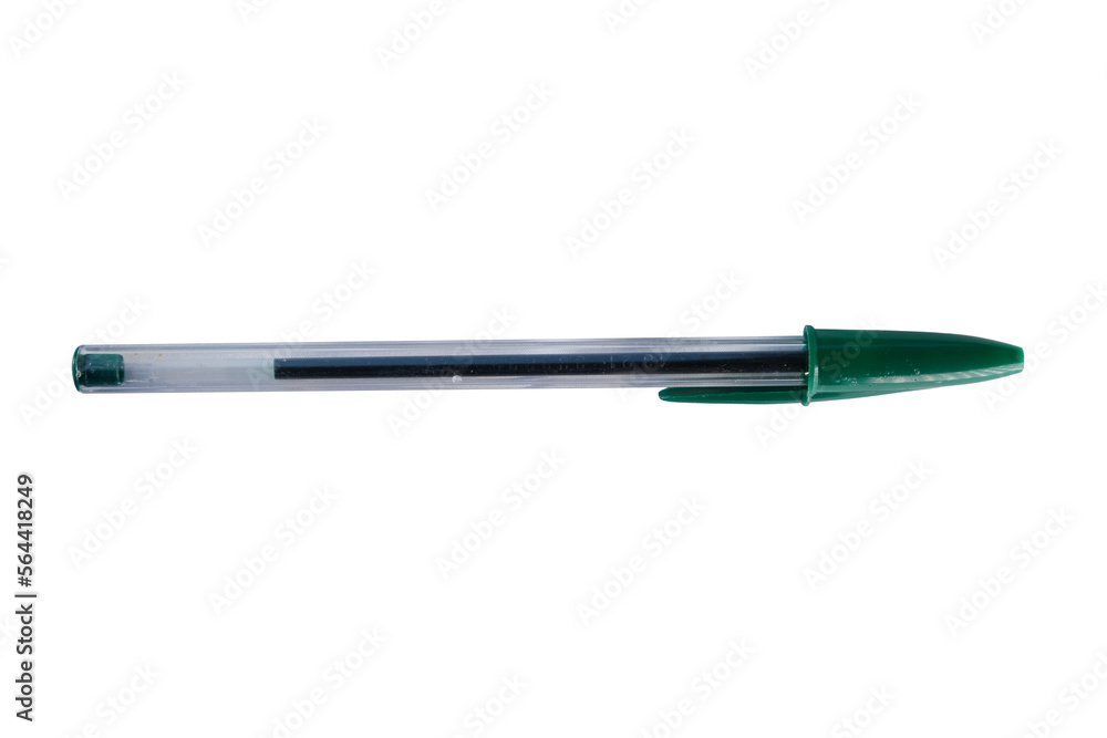Classic green ballpoint pen. Classic green ballpoint pen.