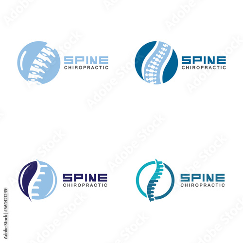 Spine logo vector illustration design template