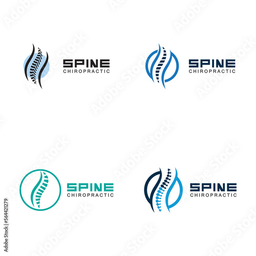 Spine logo vector illustration design template