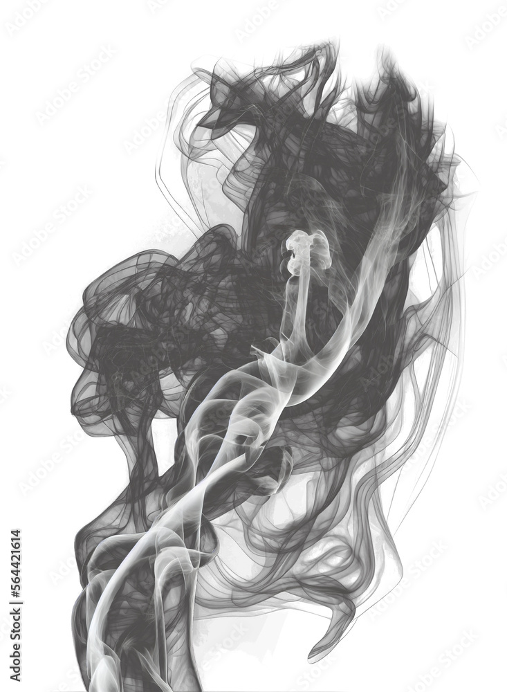 Smoke Rising Transparent PNG - Generative AI. Smoke Rising Transparent PNG - Generative AI.