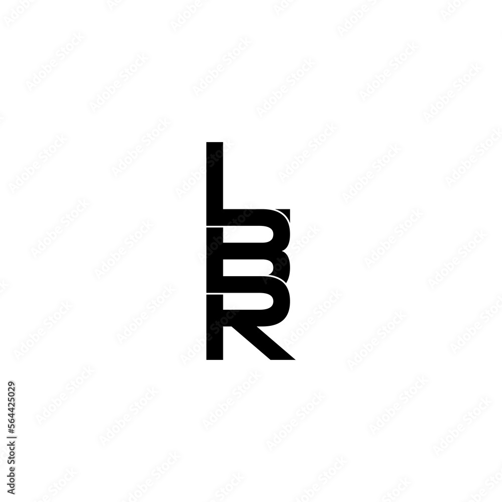 lbr lettering initial monogram logo design lbr lettering initial monogram logo design