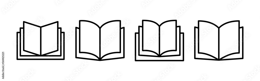 Book icon vector for web and mobile app. open book sign and symbol. ebook icon Book icon vector for web and mobile app. open book sign and symbol. ebook icon