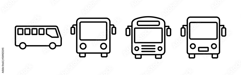 Bus icon vector for web and mobile app. bus sign and symbol. transport symbol Bus icon vector for web and mobile app. bus sign and symbol. transport symbol