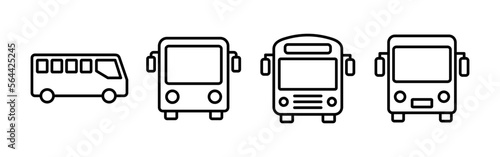 Bus icon vector for web and mobile app. bus sign and symbol. transport symbol