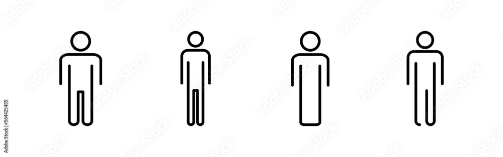 Man icon vector for web and mobile app. male sign and symbol. human symbol Man icon vector for web and mobile app. male sign and symbol. human symbol