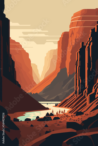 Fototapeta landscape view grand canyon Monument Valley, Arizona