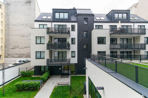 Newly built homes, offices and houses in Cologne, Germany