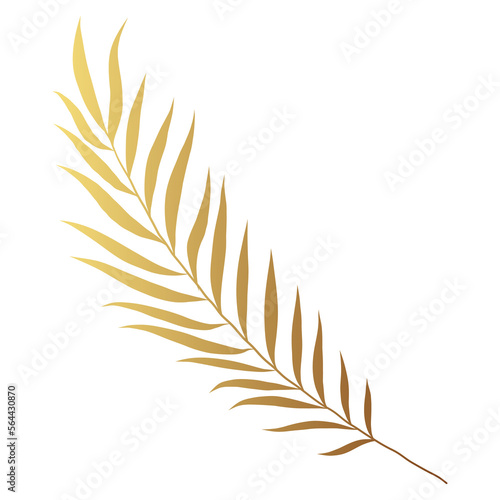 Gold leaf illustration 