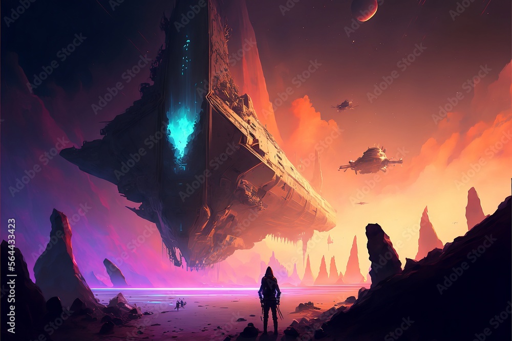 Interstellar Inspiration Concept Art for a Spacethemed Video Game
