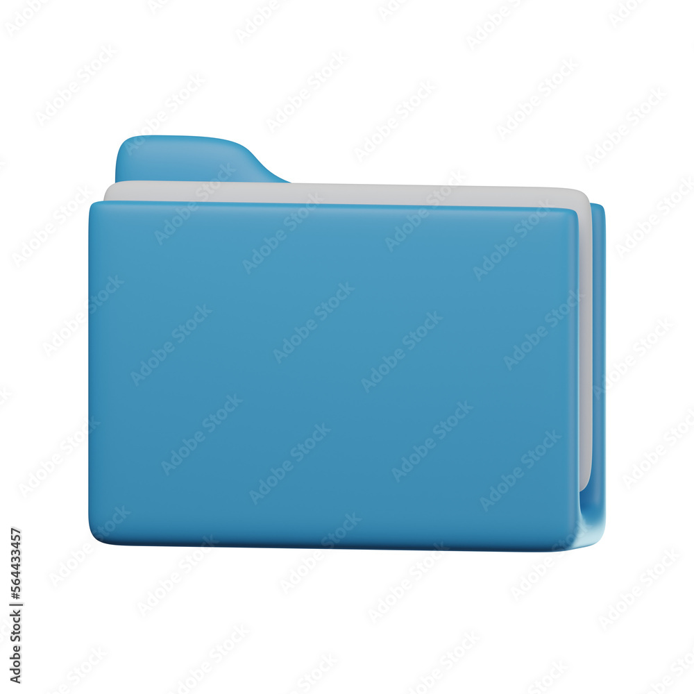 3D Folder Illustration 3D Folder Illustration