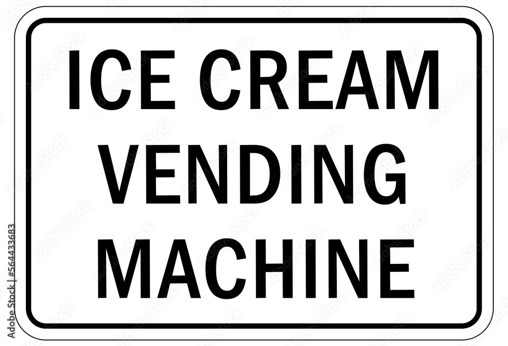 Ice sign ice cream vending machine Ice sign ice cream vending machine