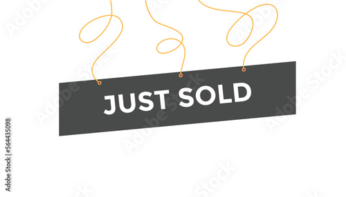 Just sold button web banner templates. Vector Illustration