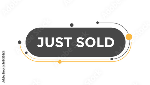 Just sold button web banner templates. Vector Illustration