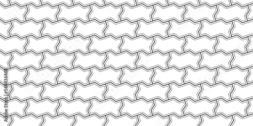 outline paving blocks seamless pattern