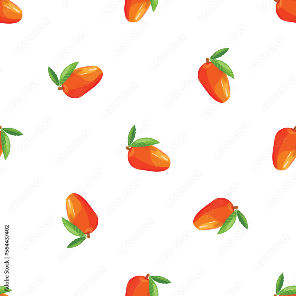 Ripe mango pattern seamless background texture repeat wallpaper geometric vector Ripe mango pattern seamless background texture repeat wallpaper geometric vector