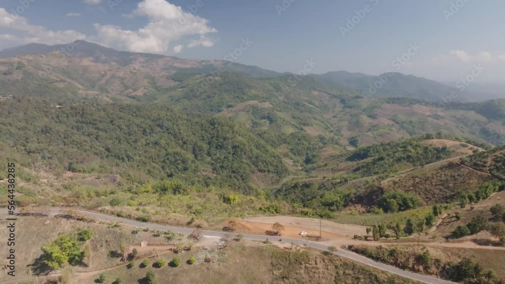 Landscape aerial view of forest and mountain in the northern part of Thailand
Landscape aerial view of forest and mountain in the northern part of Thailand