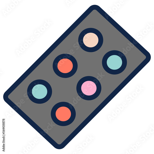 eyeshadow filled line icon