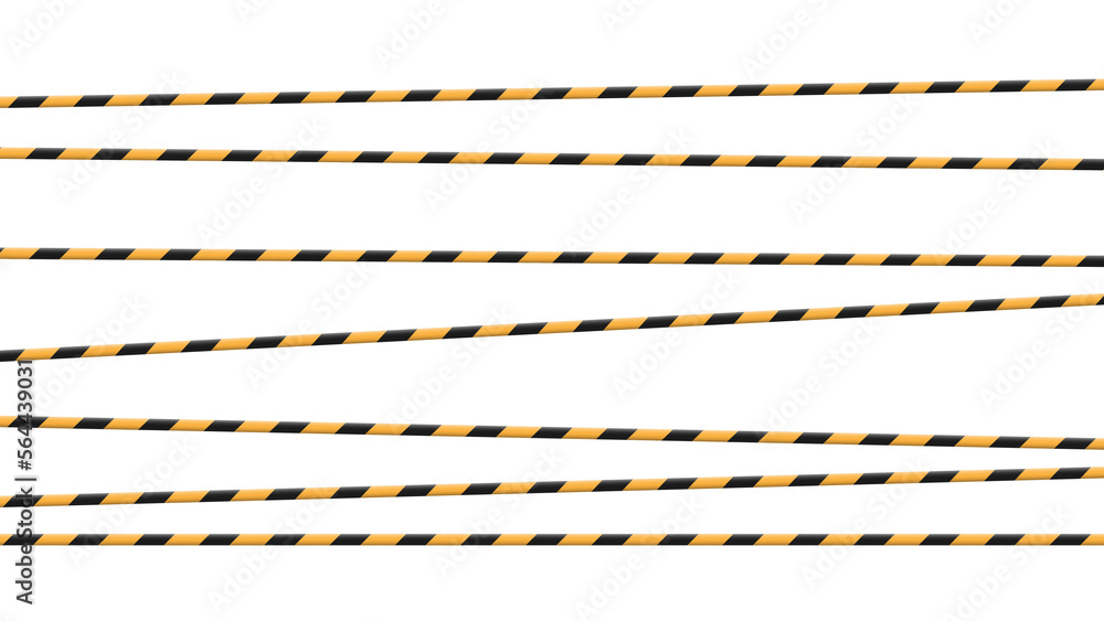 black and yellow warning banner