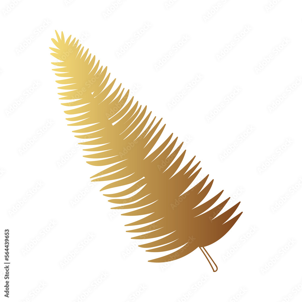 Obraz premium Gold leaf illustration 