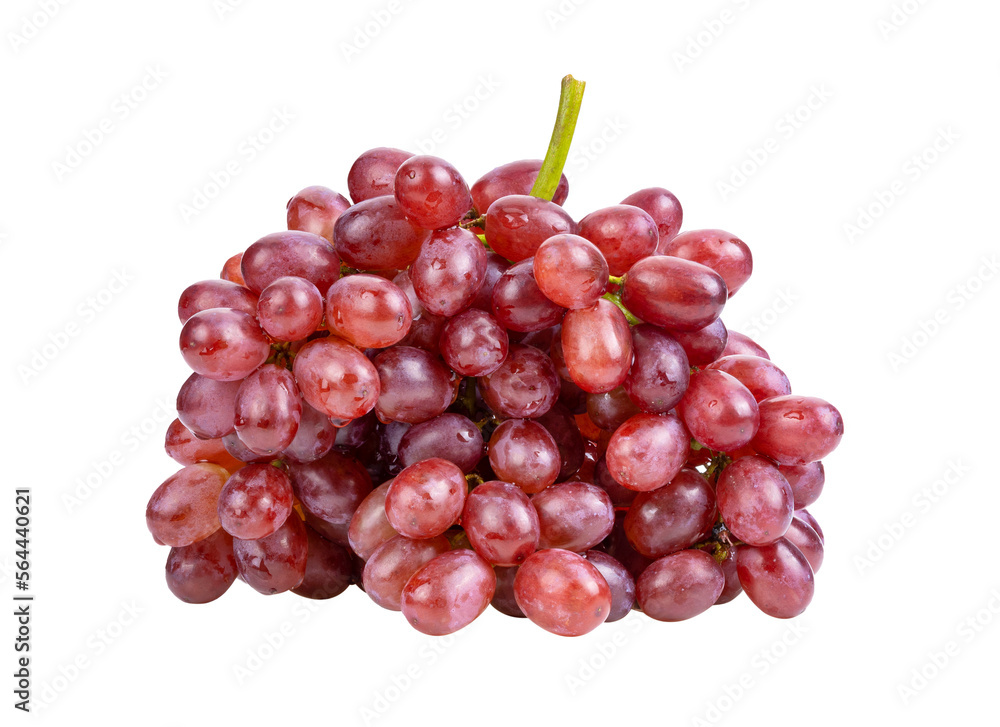 Ripe red grape isolated on  transparent png